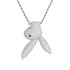 Upside Down Bunny Playboi Carti-Inspired Pendant Necklace Rapper Chain
