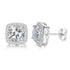 VVS Jewelry 925 Sterling Silver Moissanite Square Earrings