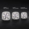 VVS Jewelry 925 Sterling Silver Moissanite Square Earrings