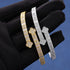 VVS Jewelry 925 Sterling Silver Moissanite Four Leaf Clover Bangle
