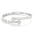 VVS Jewelry 925 Sterling Silver Moissanite Four Leaf Clover Bangle