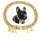 Custom Letter Cuban Chain Dog Chain