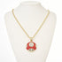 Micro Mario Mushroom Pendant Necklace Retro Rapper Chain