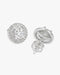 11MM Double Halo VVS Moissanite Stud Earrings