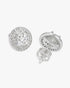 11MM Double Halo VVS Moissanite Stud Earrings