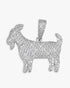 VVS CZ 14K Gold Plated GOAT Iced Out Pendant