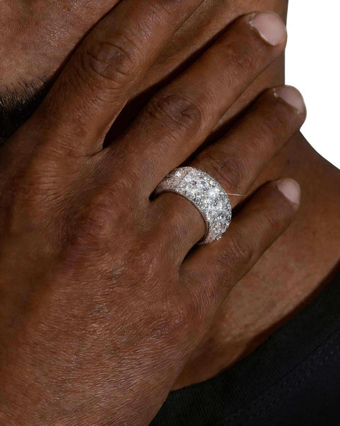 5-Layer 14K Gold Plated Iced Out VVS Ring