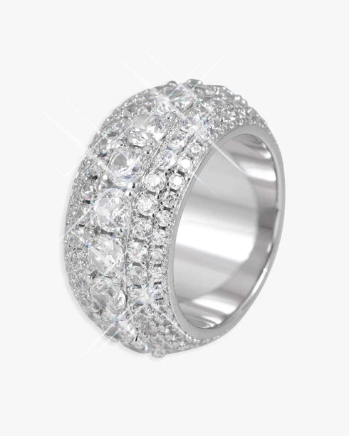 5-Layer 14K Gold Plated Iced Out VVS Ring