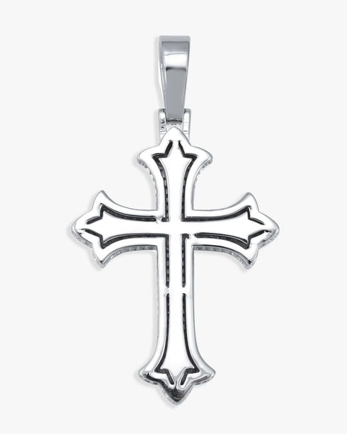 Iced Out Moissanite Cross Pendant