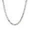 6MM Byzantine Chain Rhodium Silver Finish