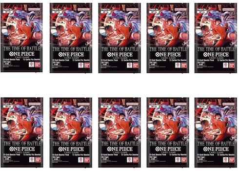 2026 Bandai One Piece Card Game The Time of Battle OP-21 Booster Pack 10x Lot