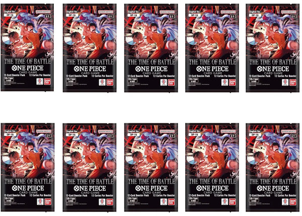 2026 Bandai One Piece Card Game The Time of Battle OP-21 Booster Pack 10x Lot