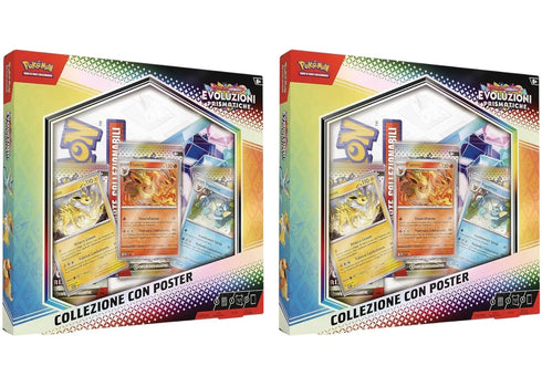Pokémon Scarlet & Violet Prismatic Evolutions Expansion Poster Collection (Italian) 2x Lot