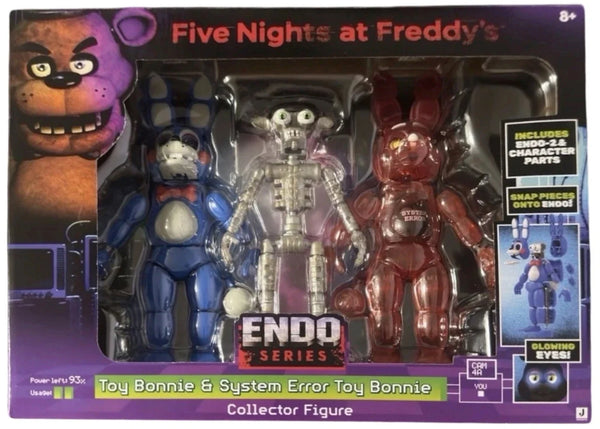 Jazwares Five Nights at Freddy’s Endo-02 (Toy Bonnie and System Error Toy Bonnie) Figures