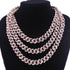 12mm Two Tone Miami Cuban Chain and FREE Bracelet