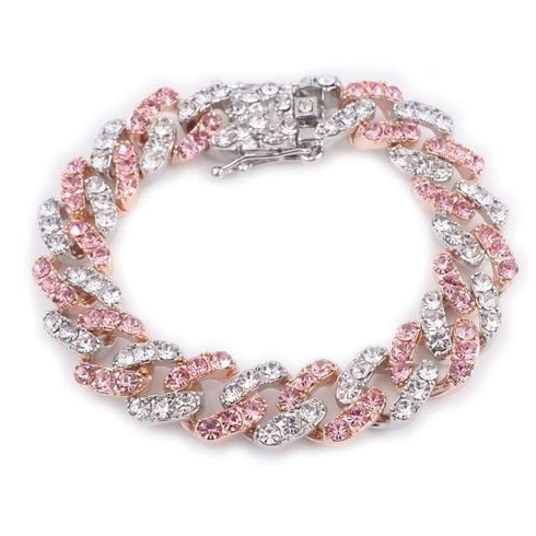 12mm Two Tone Miami Cuban Chain and FREE Bracelet