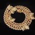 18k Gold Miami Butterfly Cuban Chain + Free Butterfly Cuban Bracelet