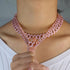 Pink Cuban Choker Chain
