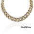 20mm Women's Diamond Cuban Link Choker Chain