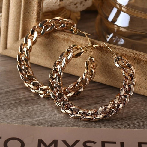 Vintage Cuban Hoop Earrings