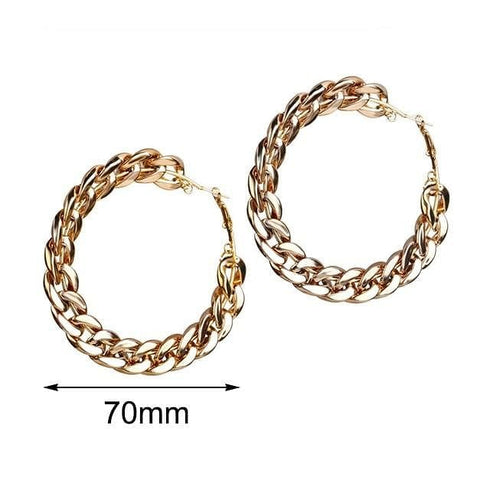 Vintage Cuban Hoop Earrings