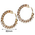 Vintage Cuban Hoop Earrings