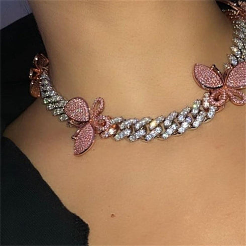 Paris Mini Cuban Link Choker Chain