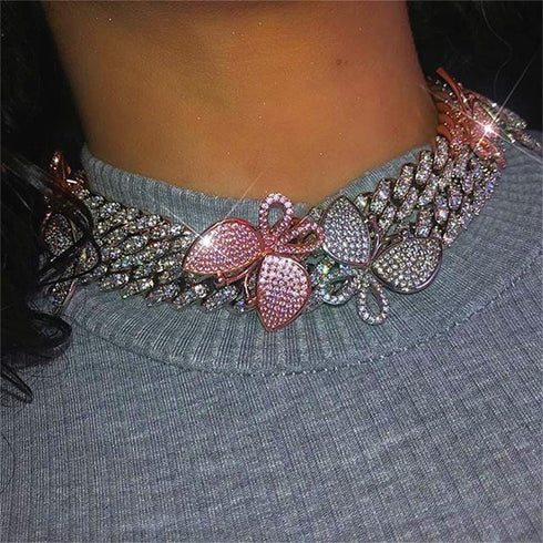 Paris Mini Cuban Link Choker Chain