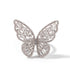Adjustable Silver Butterfly Ring