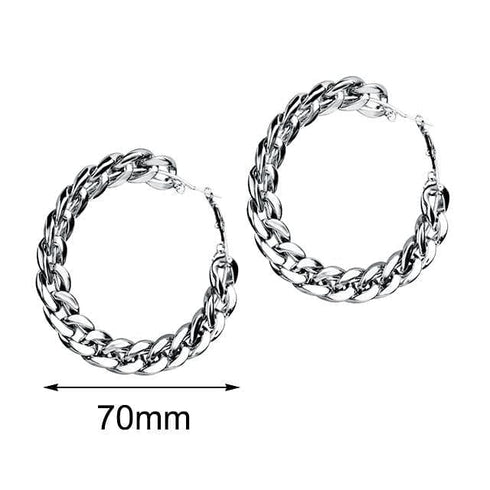 Vintage Cuban Hoop Earrings