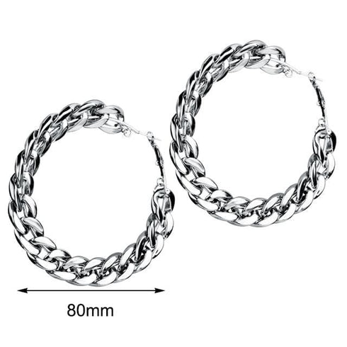 Vintage Cuban Hoop Earrings