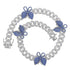 12MM Miami cuban link chain pink butterfly choker