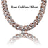 20mm Women's Diamond Cuban Link Choker Chain