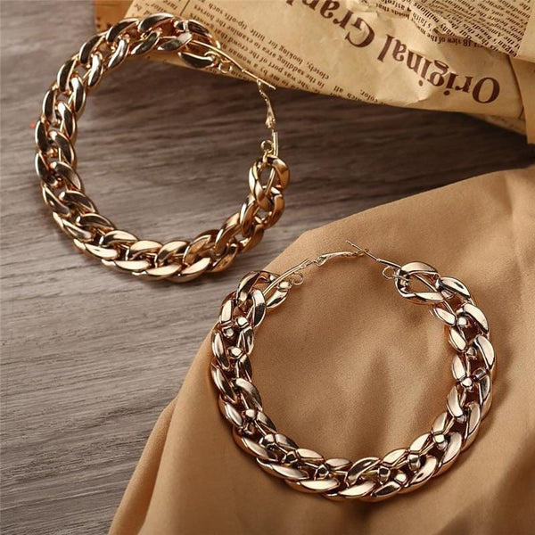 Vintage Cuban Hoop Earrings