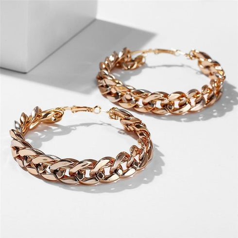 Vintage Cuban Hoop Earrings