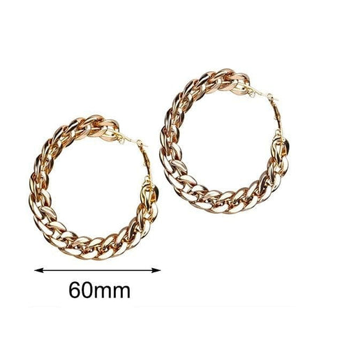 Vintage Cuban Hoop Earrings