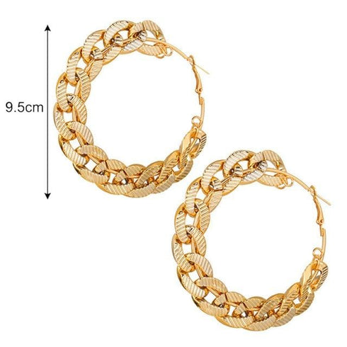 Vintage Cuban Hoop Earrings