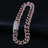 20mm Women's Diamond Cuban Link Choker Chain