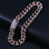 20mm Women's Diamond Cuban Link Choker Chain