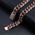 20mm Women's Diamond Cuban Link Choker Chain