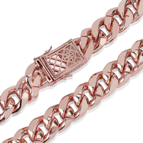 20mm Women's Diamond Cuban Link Choker Chain
