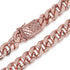 20mm Women's Diamond Cuban Link Choker Chain