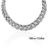 20mm Women's Diamond Cuban Link Choker Chain