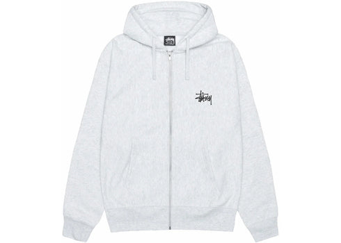 Stussy Basic Stussy Zip Hoodie Ash Heather
