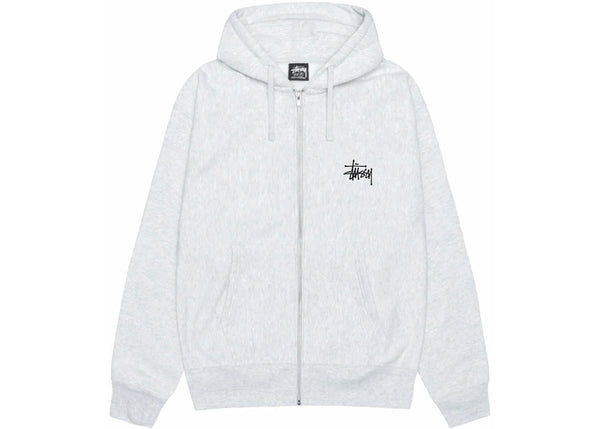 Stussy Basic Stussy Zip Hoodie Ash Heather