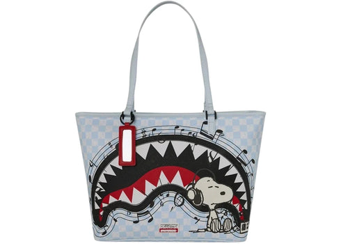 Sprayground Peanuts Snoopy Jams Tote Sky Blue/Black