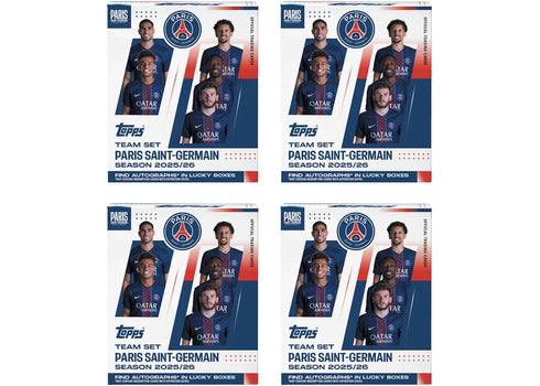 2026 Topps Paris Saint-Germain Team Set Soccer Team Box 4x Lot