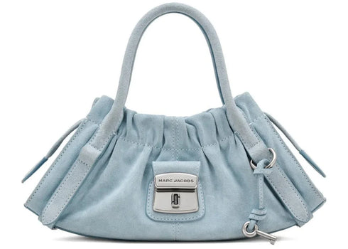 Marc Jacobs Suede Cristina Small Satchel Bag Blueist