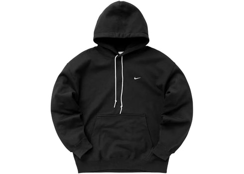 Nike Solo Swoosh Fleece Pullover Hoodie Black
