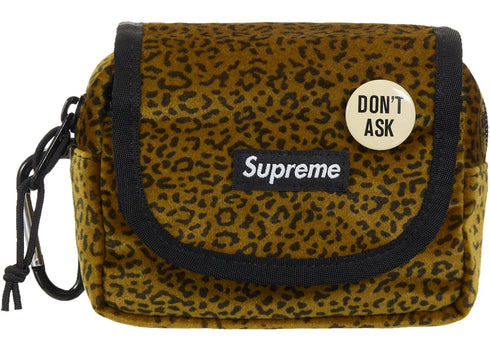 Supreme Velvet Mini Pouch Tan Leopard